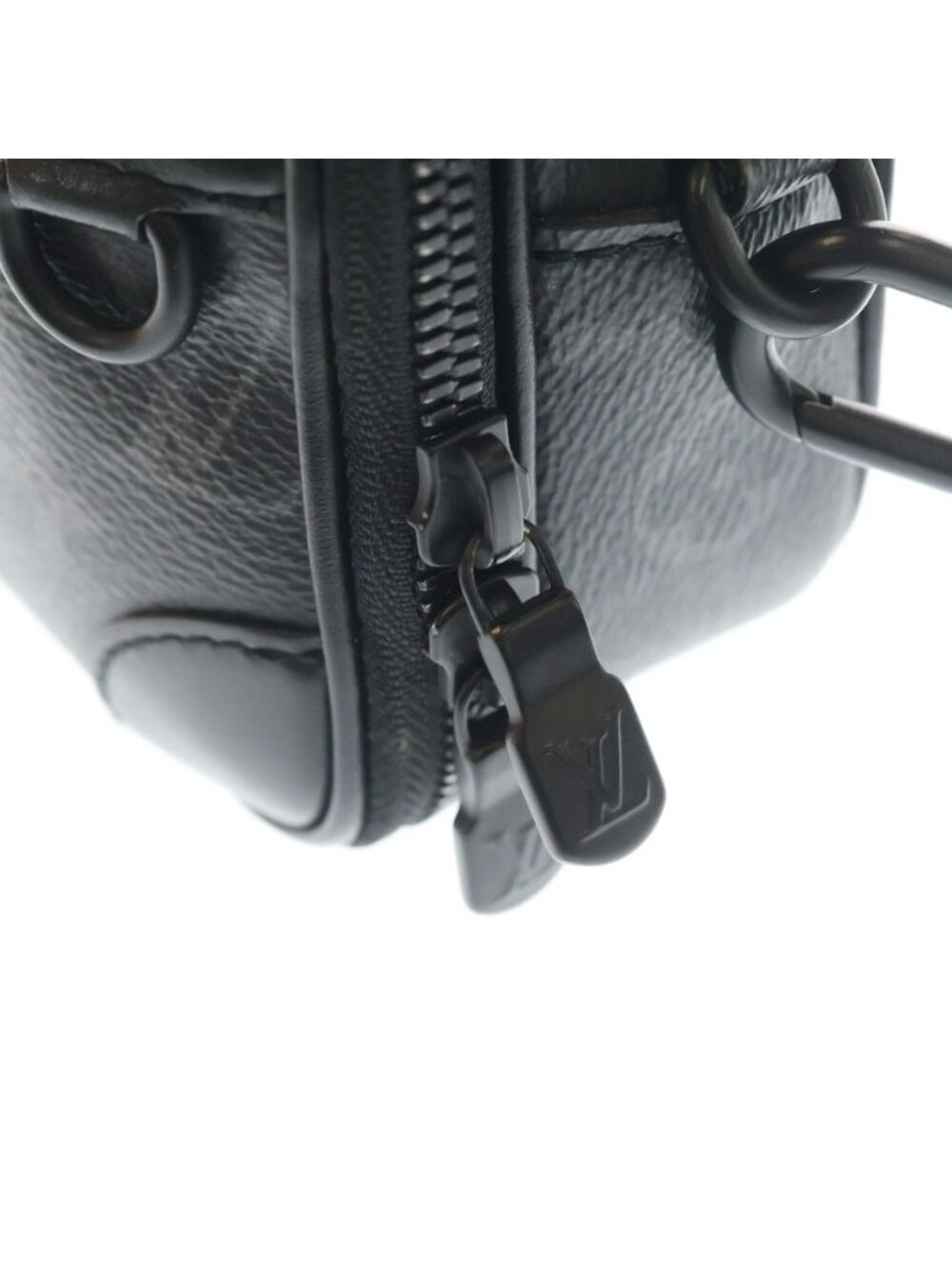 Louis Vuitton Monogram Eclipse Wearable Wallet Mini Shoulder Bag Black Leather - Picture 6 of 7